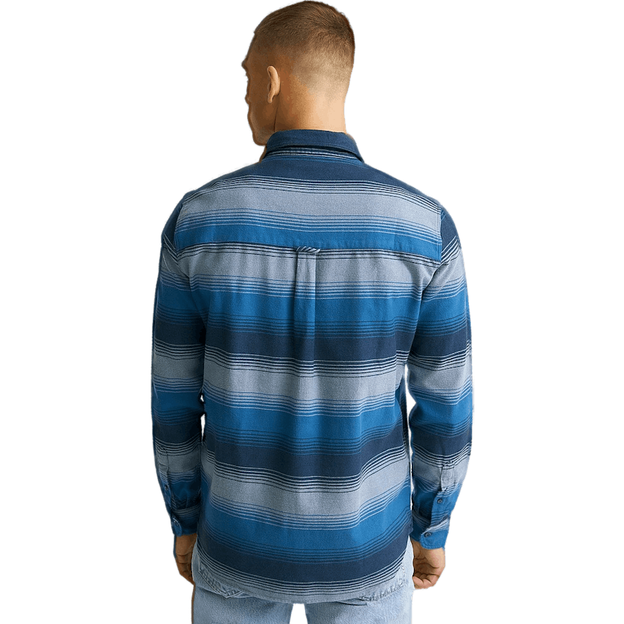Chemise en flanelle de coton M 020 132 Rayures