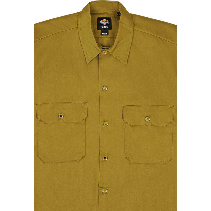 Chemise de travail SS Rec Vert Mousse