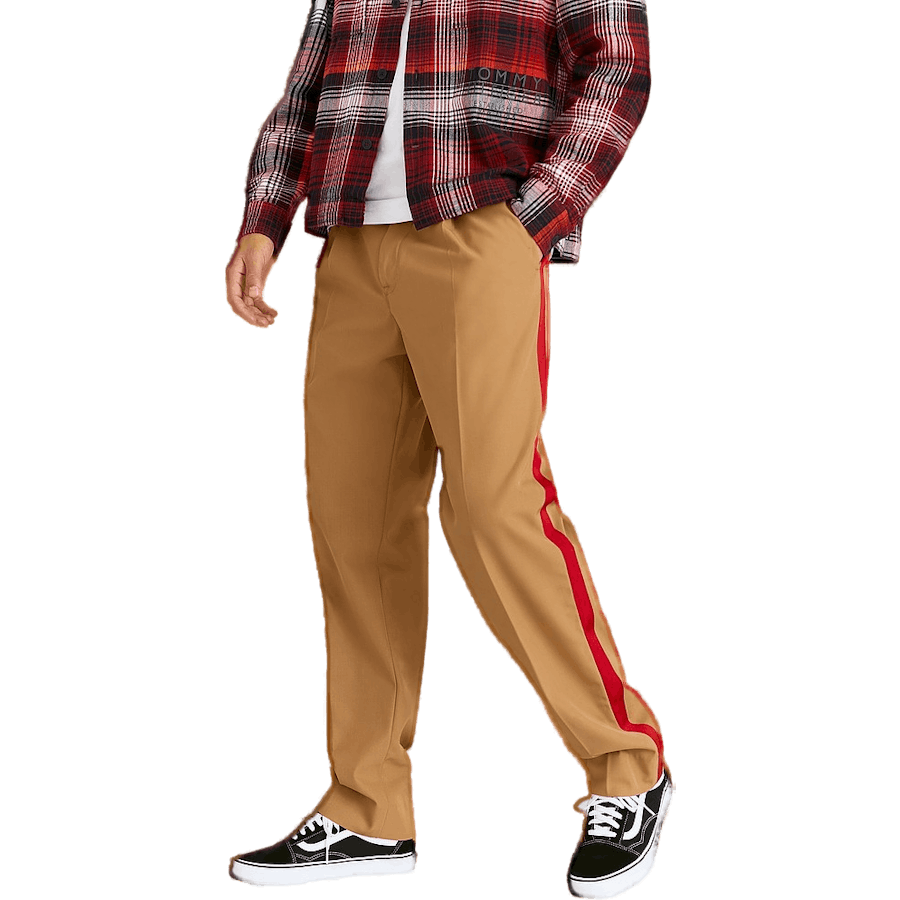 Kalhoty Dropper Stripe Twill Tiger Brown