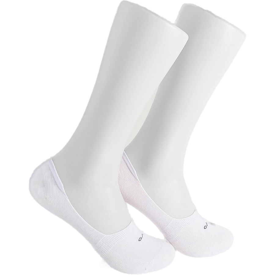 Lot de 2 paires de chaussettes invisibles blanches