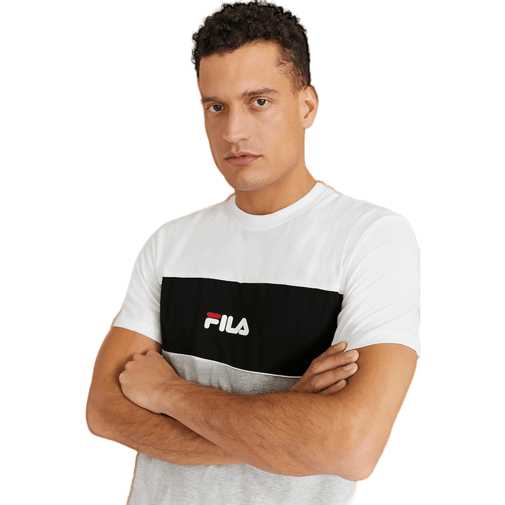 Uomo Anoki Blocked Tee Grigio chiaro melange Bros-bright