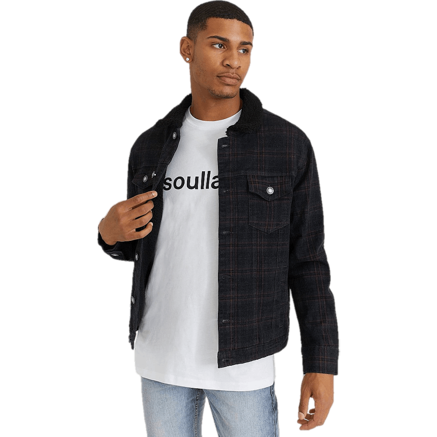 Giacca di jeans Sherpa Check