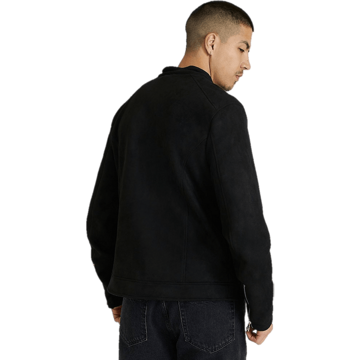 Clean Fake Suede Racer Nero
