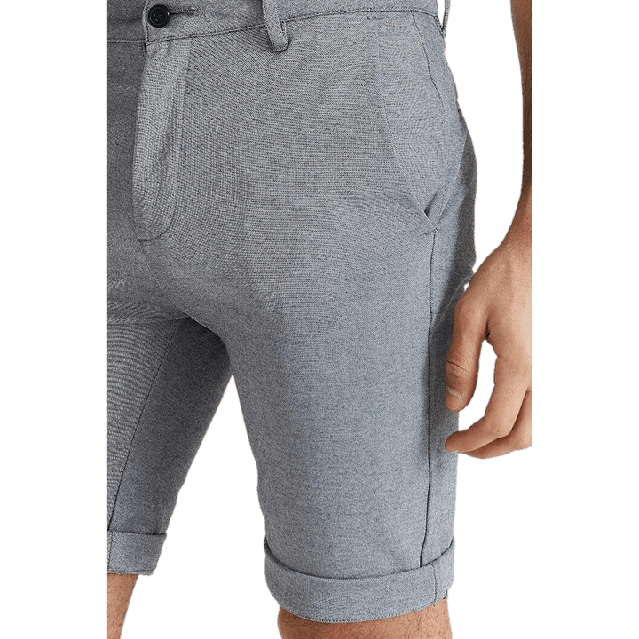 Short chino doux gris