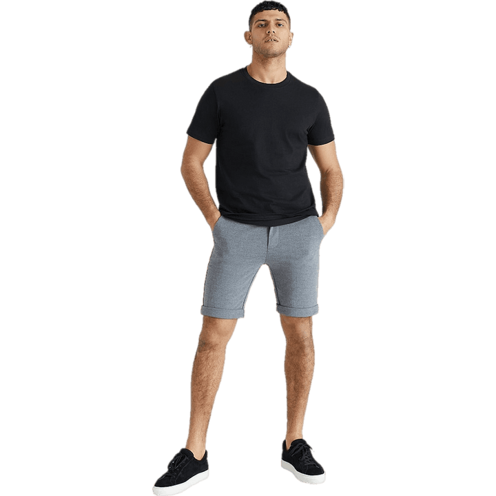 Short chino doux gris