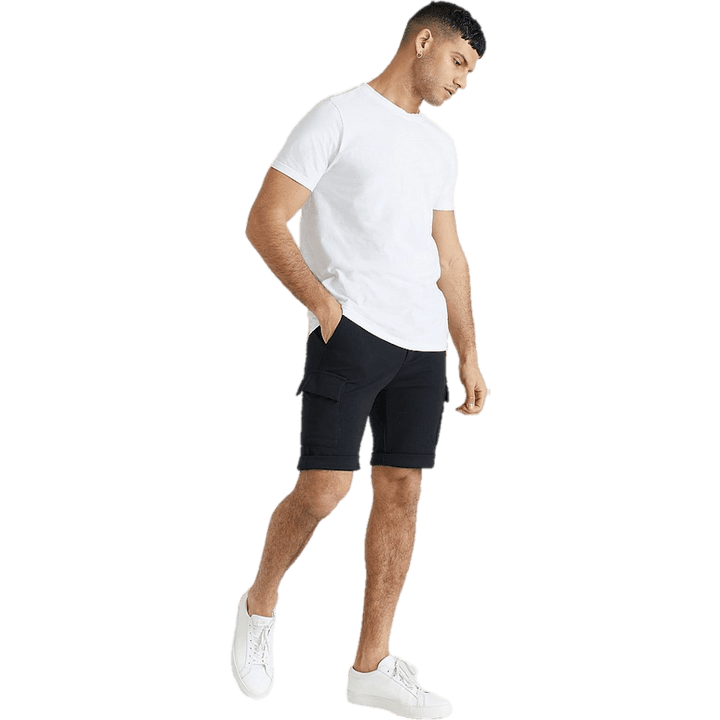 Short cargo souple noir