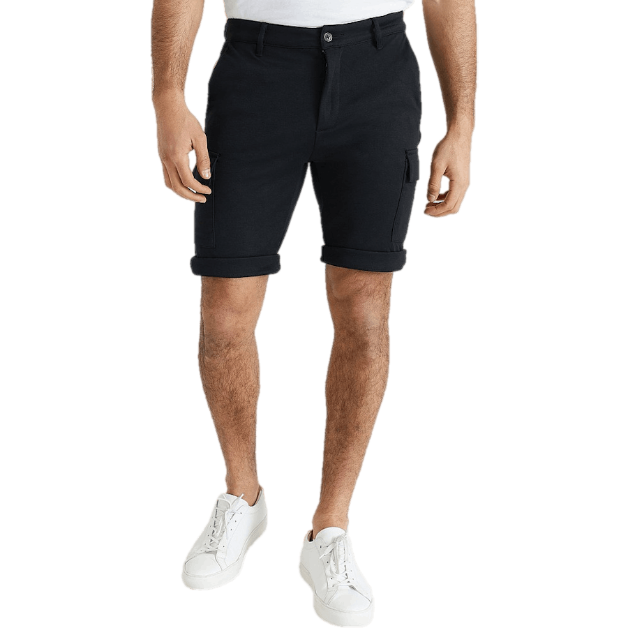 Short cargo souple noir