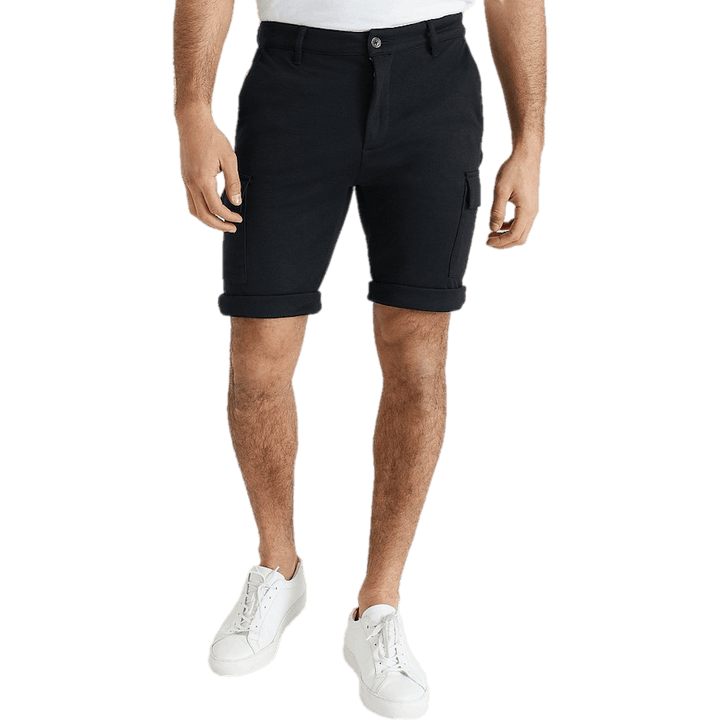 Short cargo souple noir