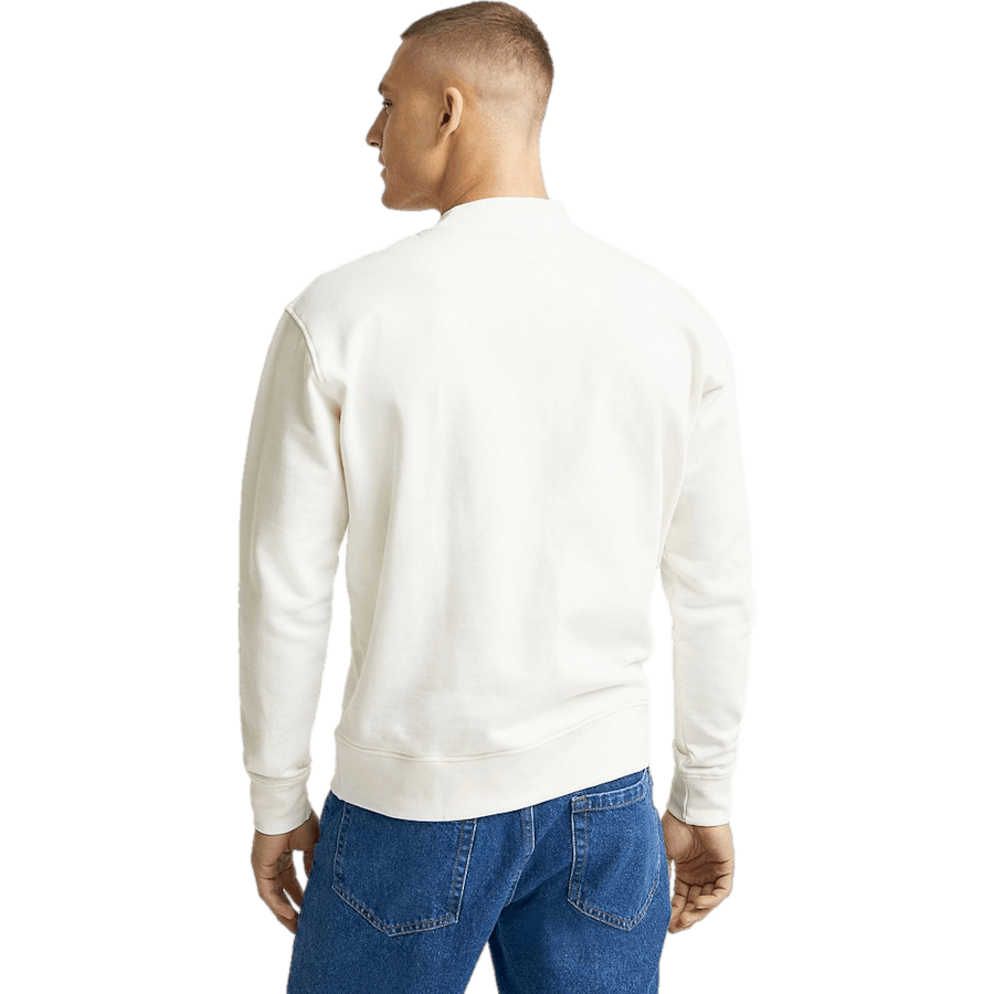 Sweat-shirt à côtes larges Coquille d'œuf