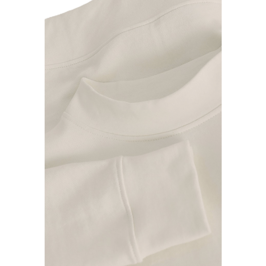 Sweat-shirt à côtes larges Coquille d'œuf