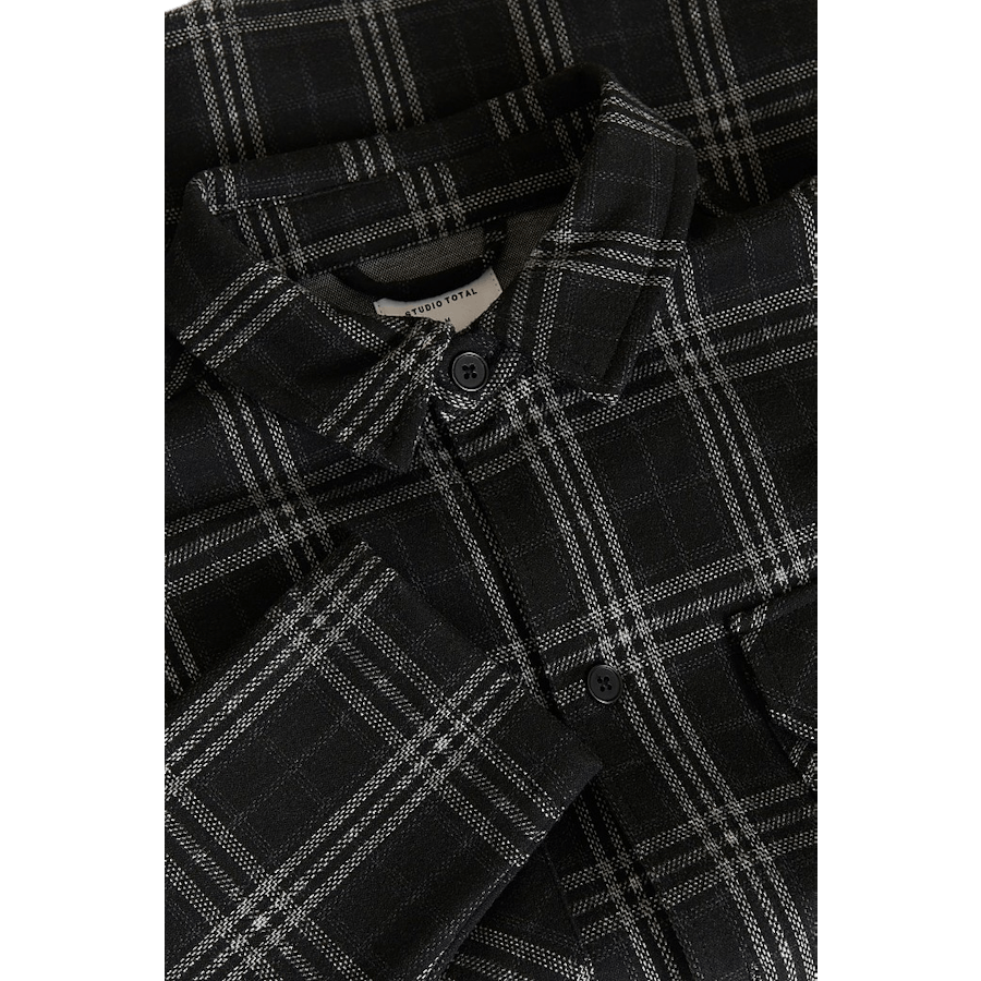 Lazy Overshirt Musta ruutu