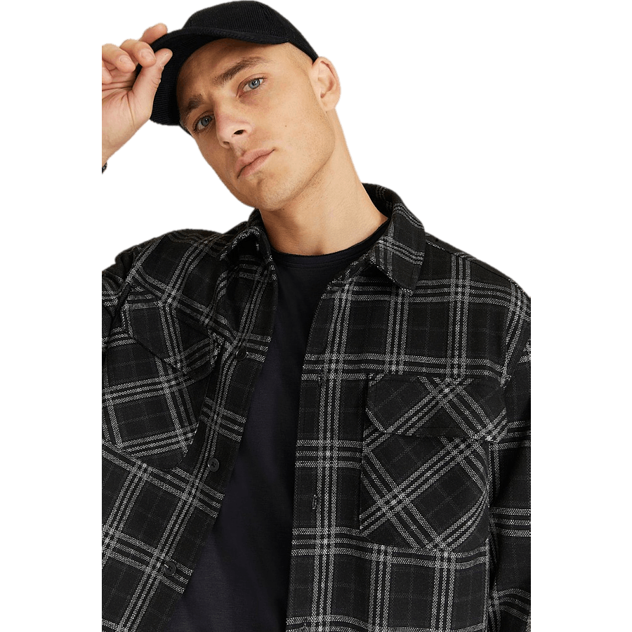 Lazy Overshirt Musta ruutu
