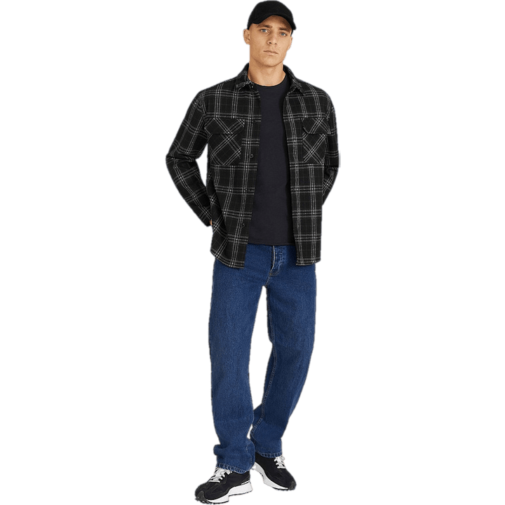 Lazy Overshirt Musta ruutu