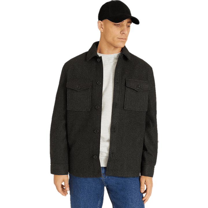 Studio Rugged Overshirt Tumma Greymelange