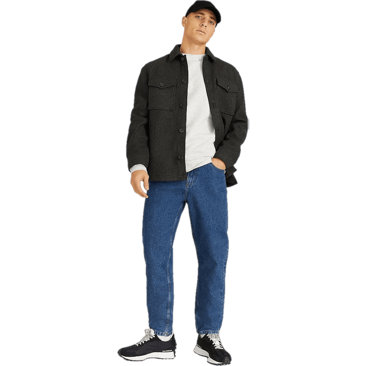 Studio Rugged Overshirt Tumma Greymelange