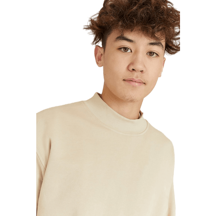 Sweat-shirt à larges côtes écru