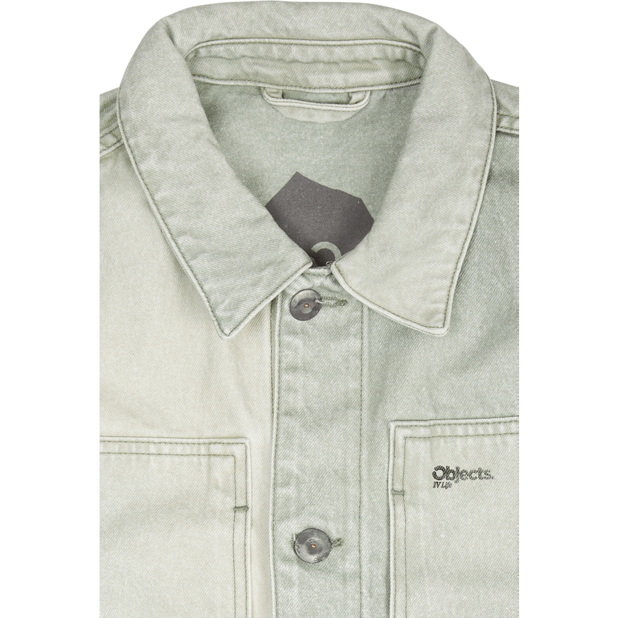 Veste quatre poches vert patiné