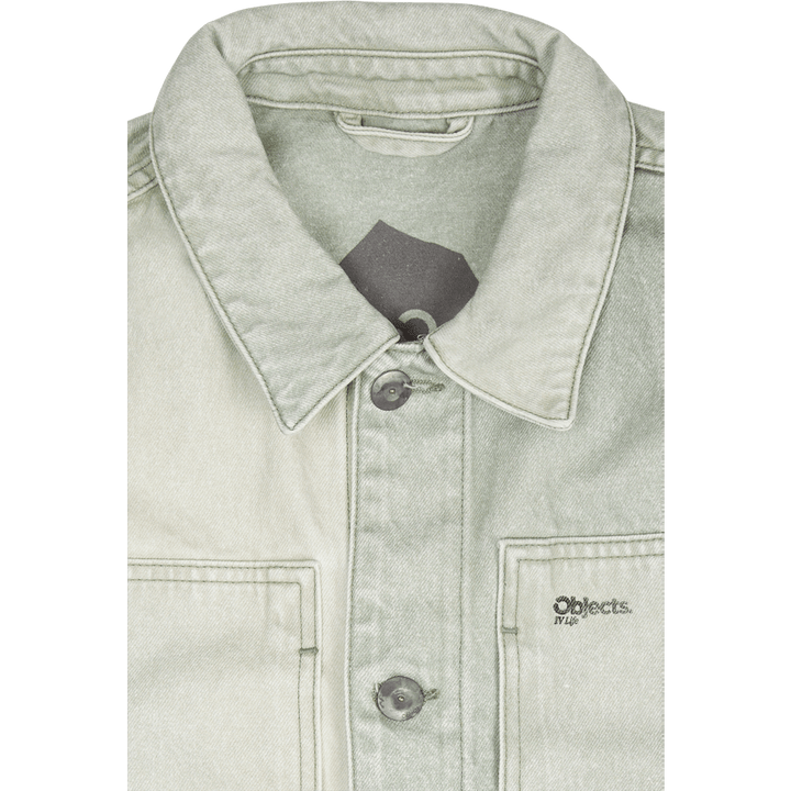 Veste quatre poches vert patiné