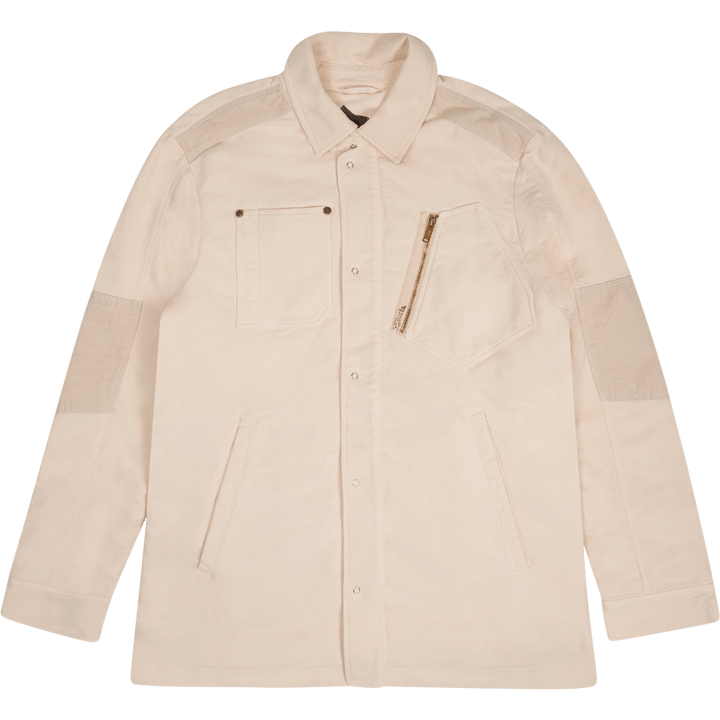 Veste chemise en moleskine rose pâle