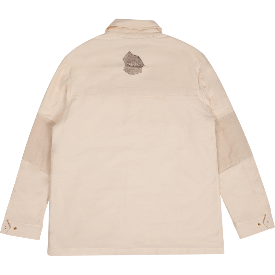 Veste chemise en moleskine rose pâle