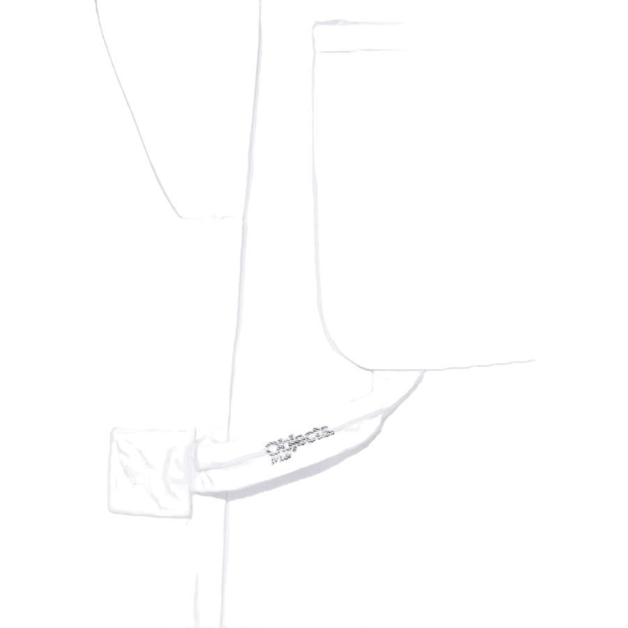 Džins džins vrečasta bela