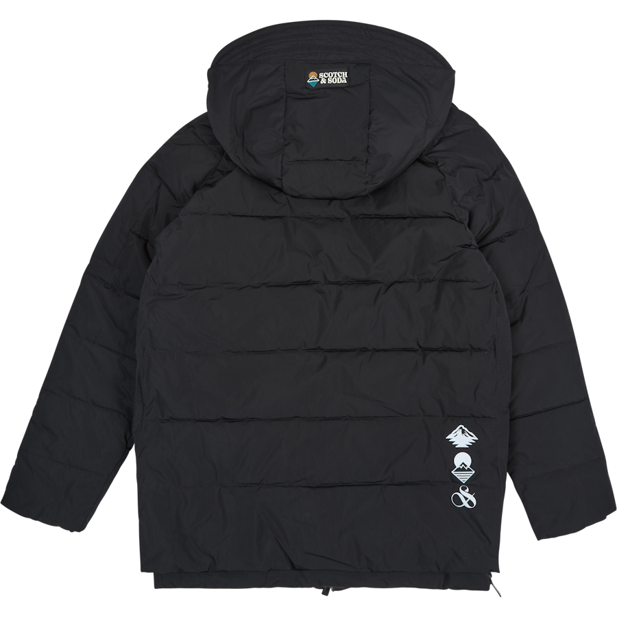 Waterafstotend gerecycled poly Zwart