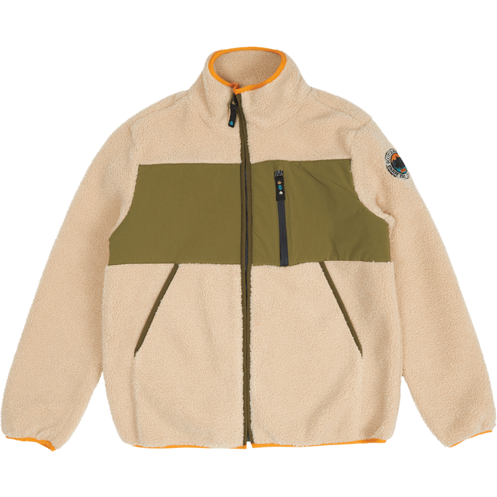 Combinaison zippée en nylon contrasté A