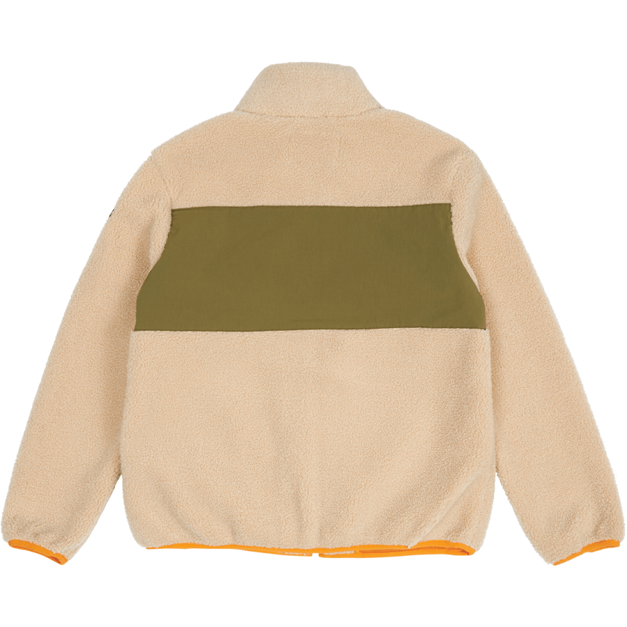 Combinaison zippée en nylon contrasté A