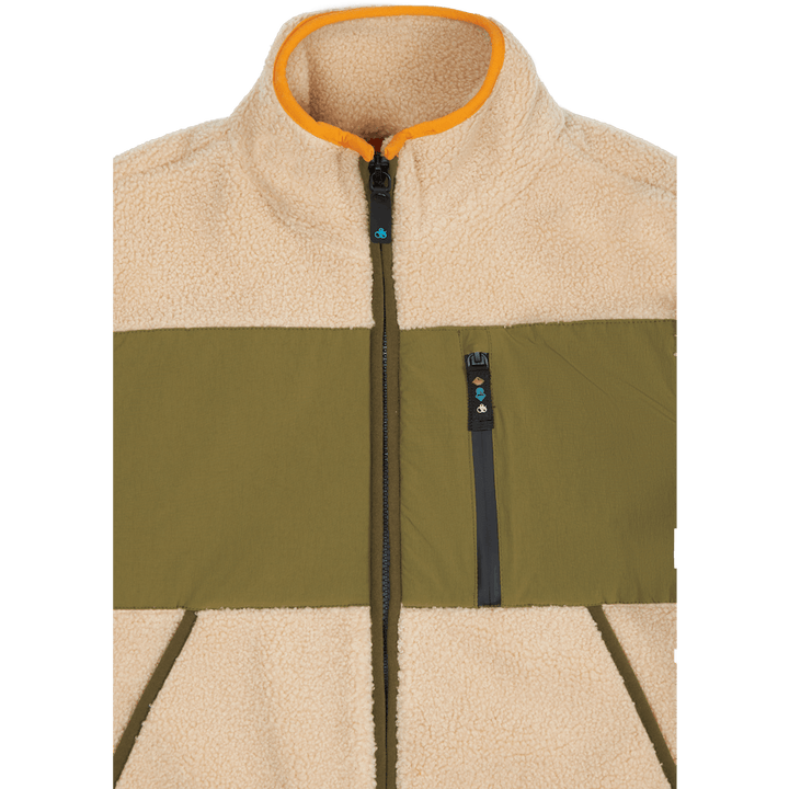 Combinaison zippée en nylon contrasté A