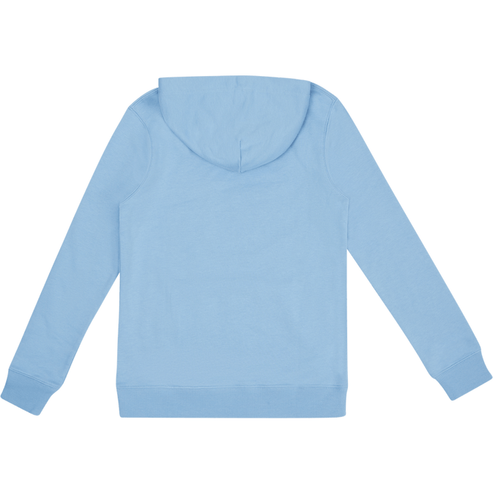 Sweat à capuche en coton biologique bleu lac