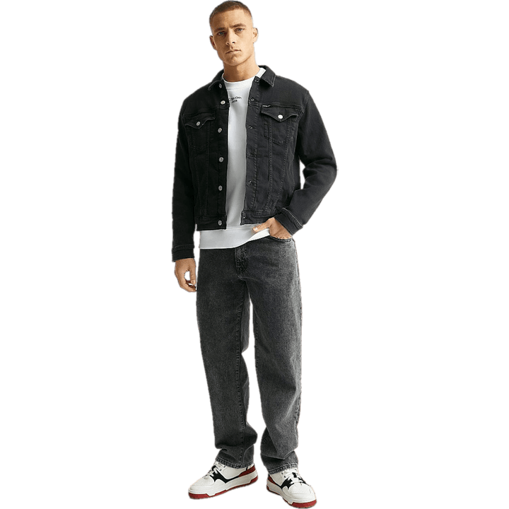 Pull ras du cou à logo empilé Yaf - Blanc brillant