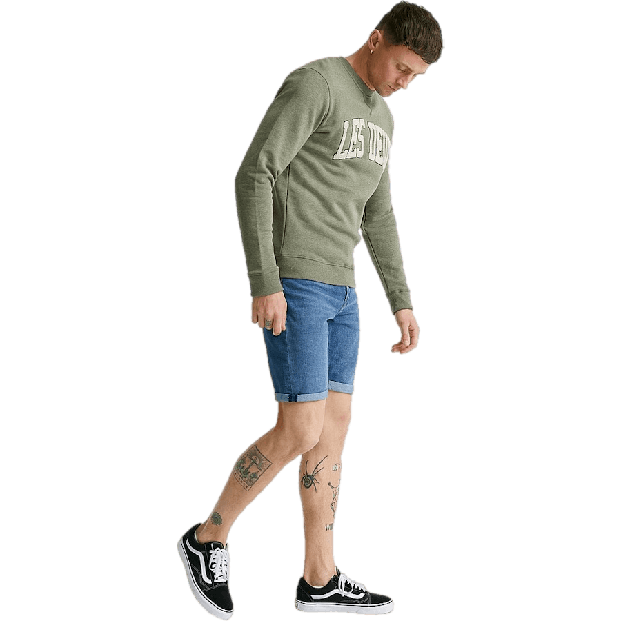 Sweat-shirt Crane Vert Lichen Mélange/huître Gr