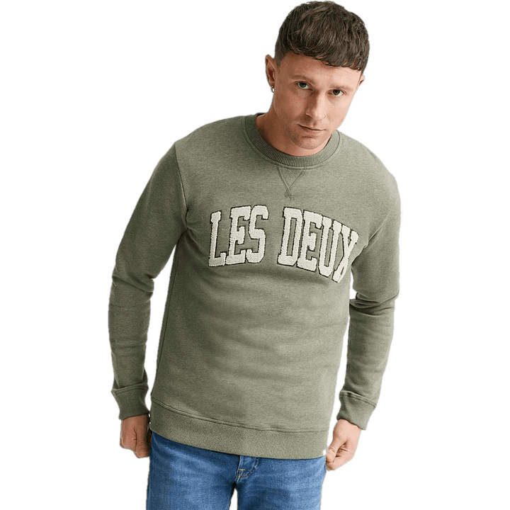 Sweat-shirt Crane Vert Lichen Mélange/huître Gr