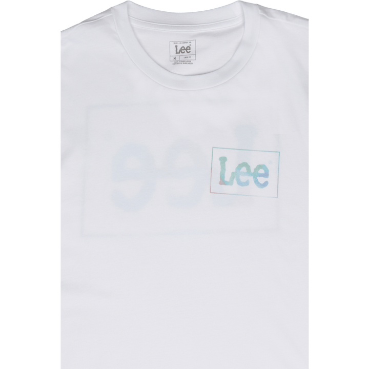 T-shirt ample avec logo blanc brillant