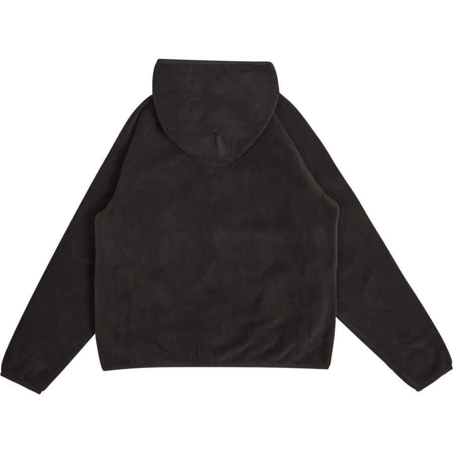 Soutien-gorge zippé en polaire avec logo - Noir