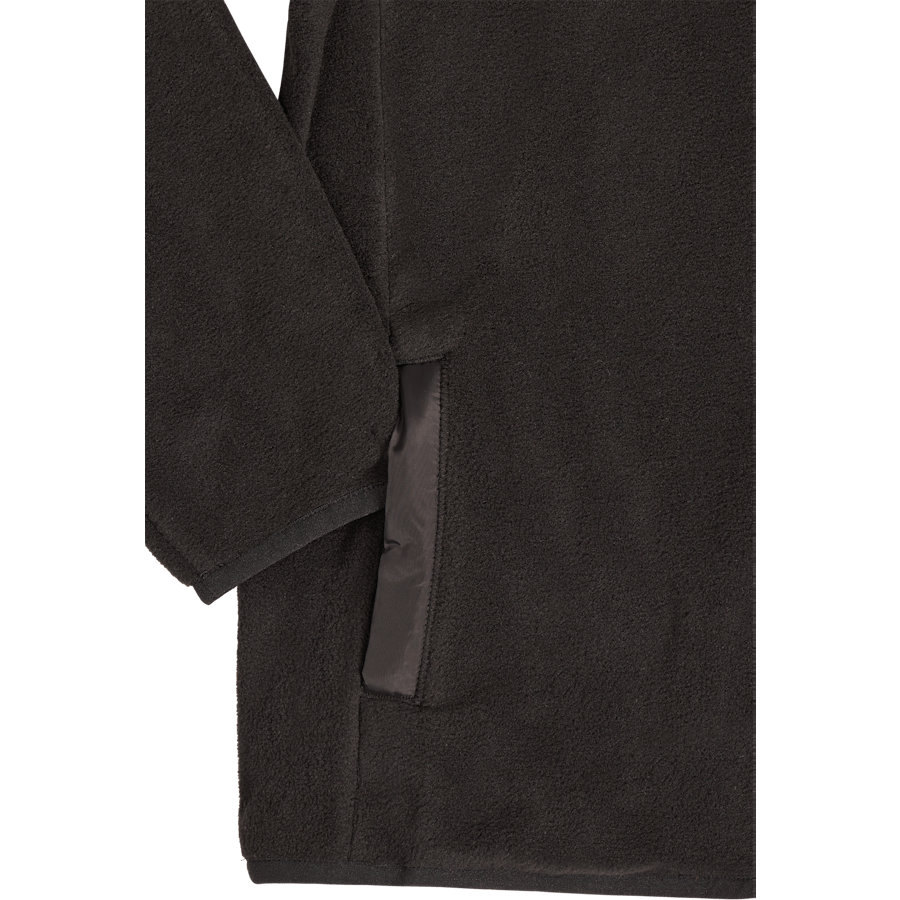 Soutien-gorge zippé en polaire avec logo - Noir