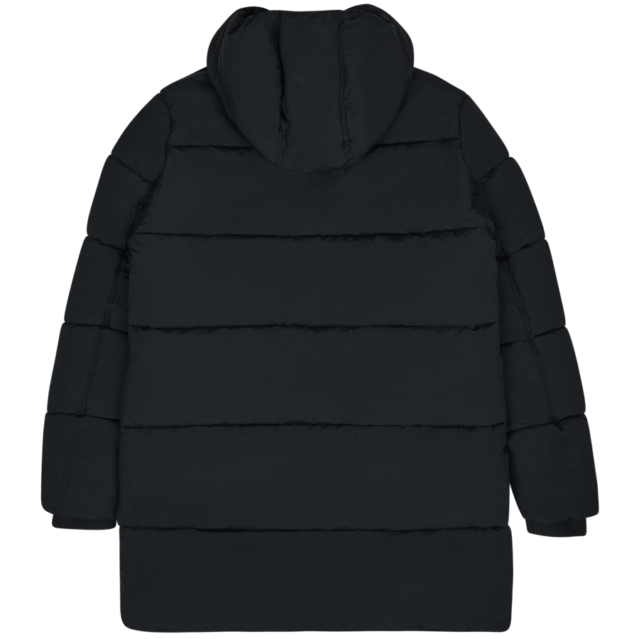 Puffa lunga in nylon stropicciato Beh