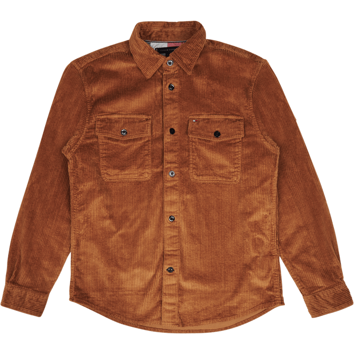 Tommy Hilfiger Eu Corduroy Overshirt Gwj - Desert Khaki - Desert Khaki