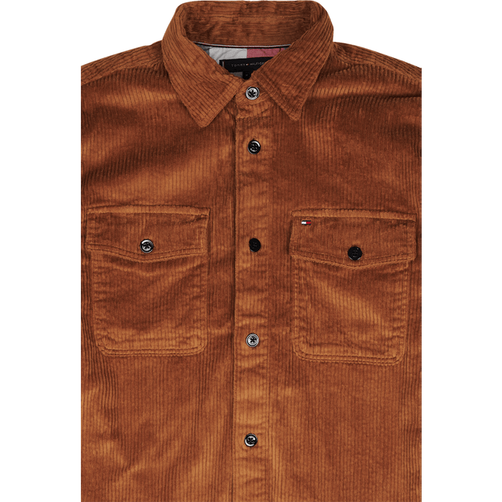 Tommy Hilfiger Eu Corduroy Overshirt Gwj - Desert Khaki - Desert Khaki