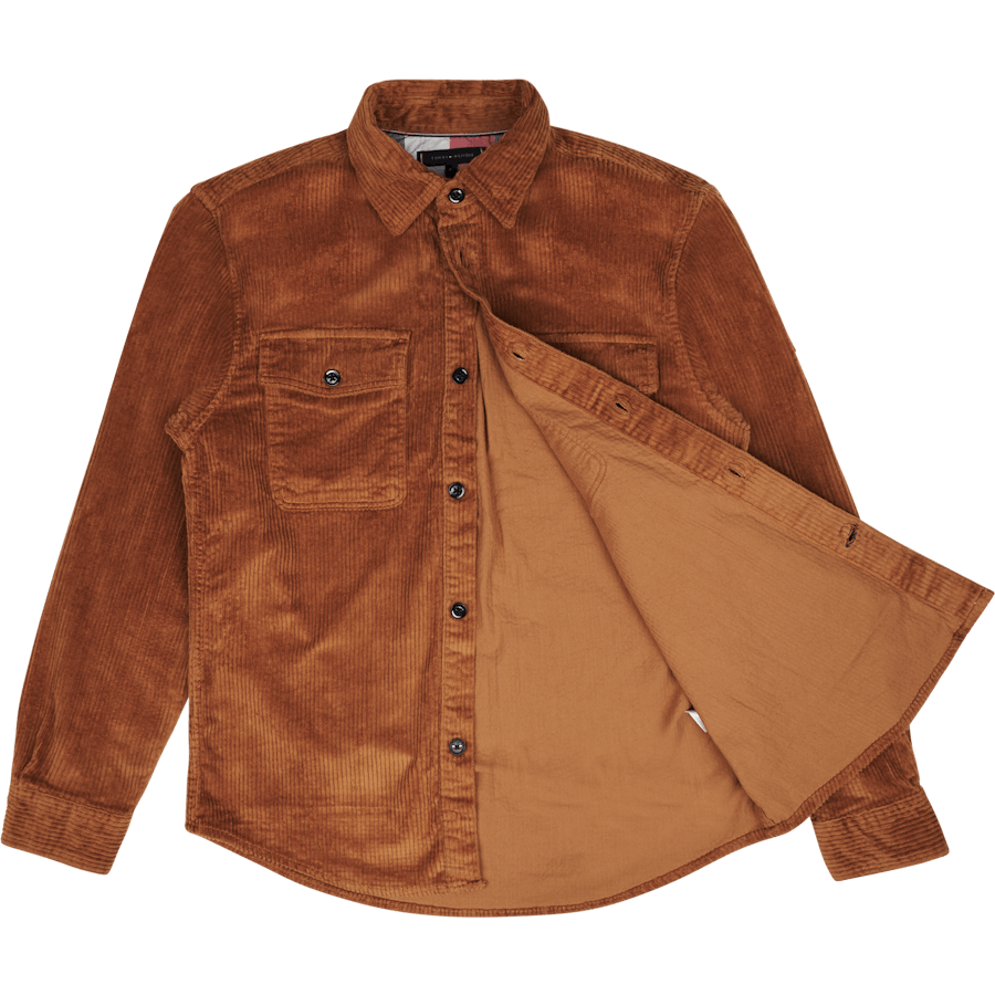 Tommy Hilfiger Eu Corduroy Overshirt Gwj - Desert Khaki - Desert Khaki