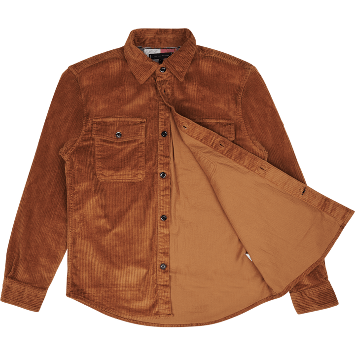 Tommy Hilfiger Eu Corduroy Overshirt Gwj - Desert Khaki - Desert Khaki