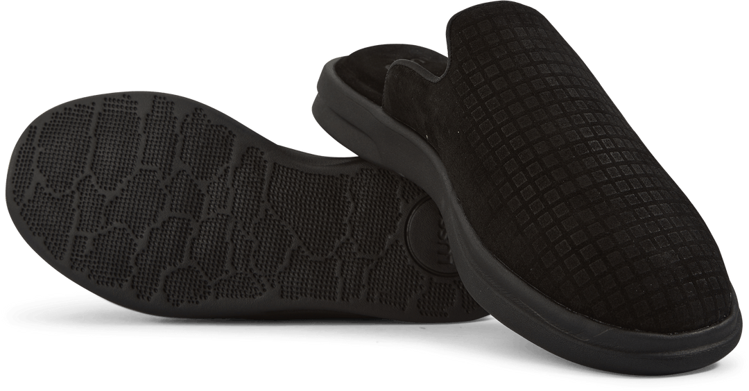Pelli Waffle Suede Jet Black / Matný