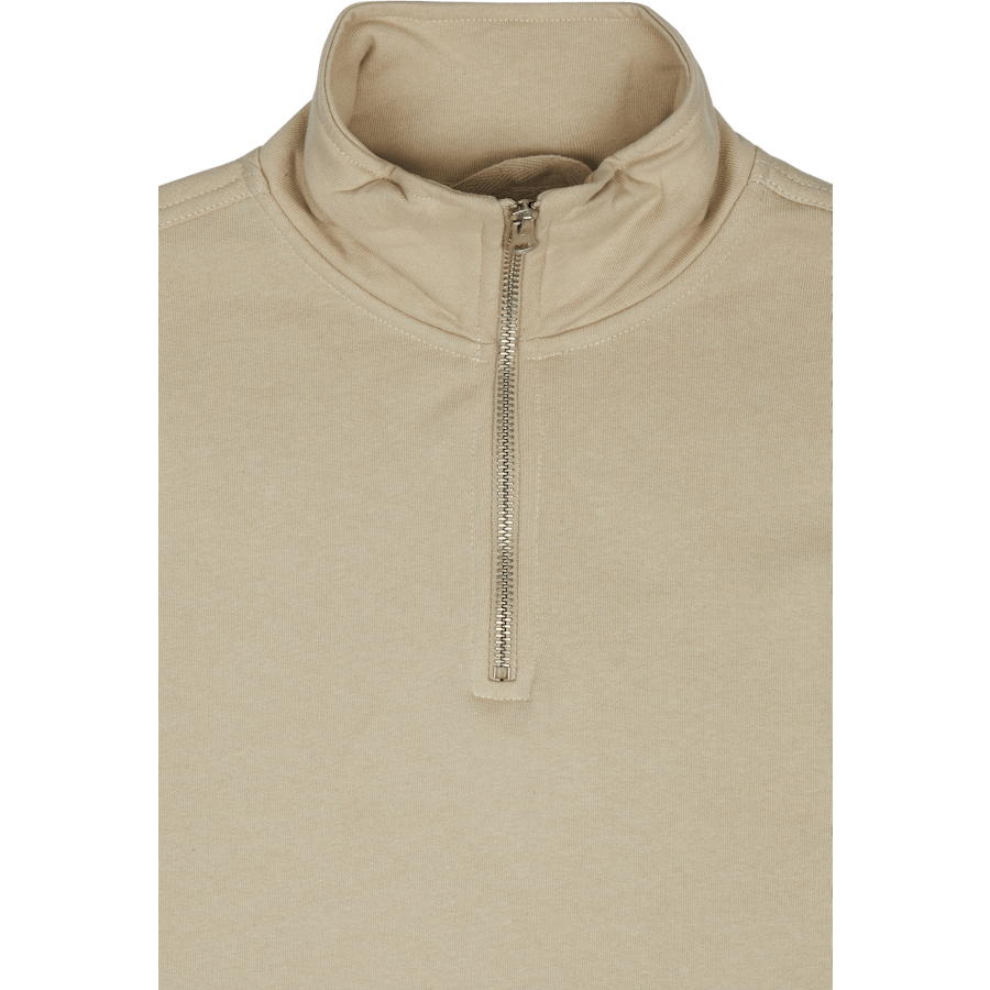 Pull demi-zip Icon écru