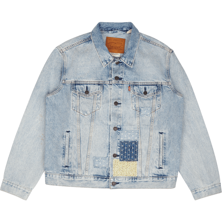 La veste Trucker Z8202 Indigo clair détruit