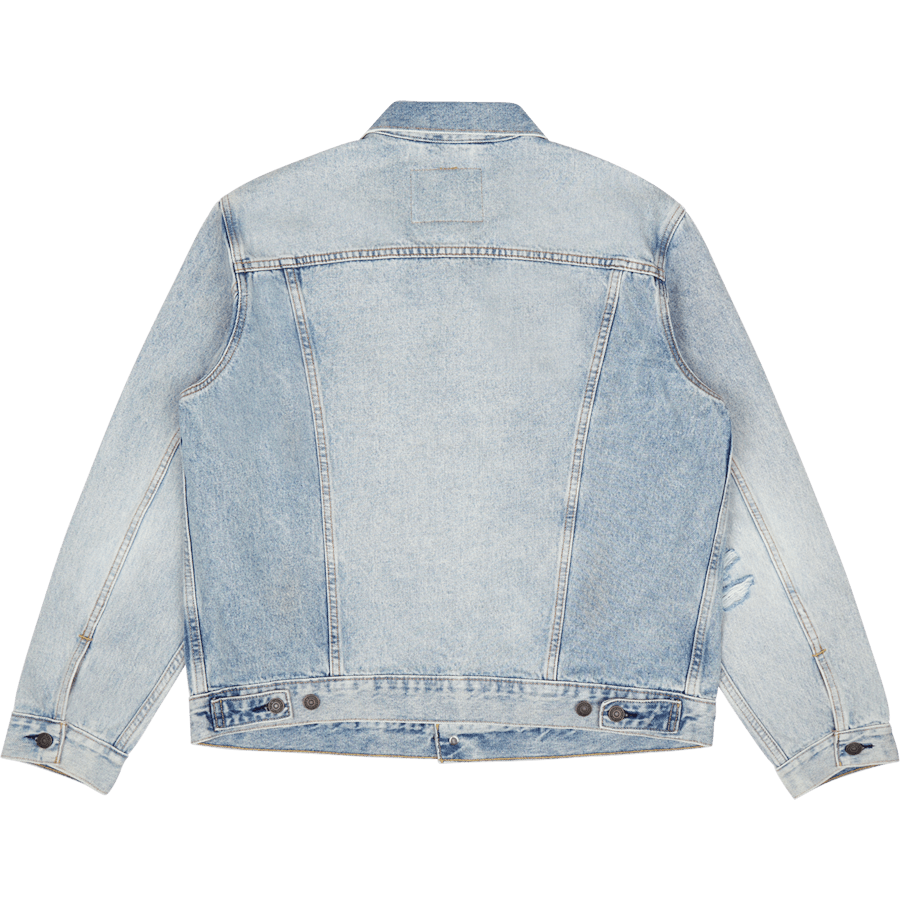 La veste Trucker Z8202 Indigo clair détruit