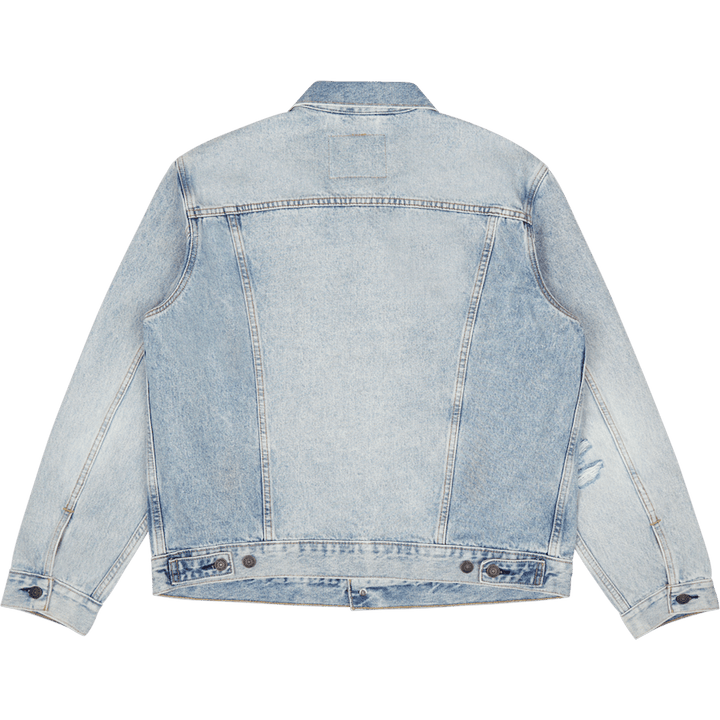 La veste Trucker Z8202 Indigo clair détruit