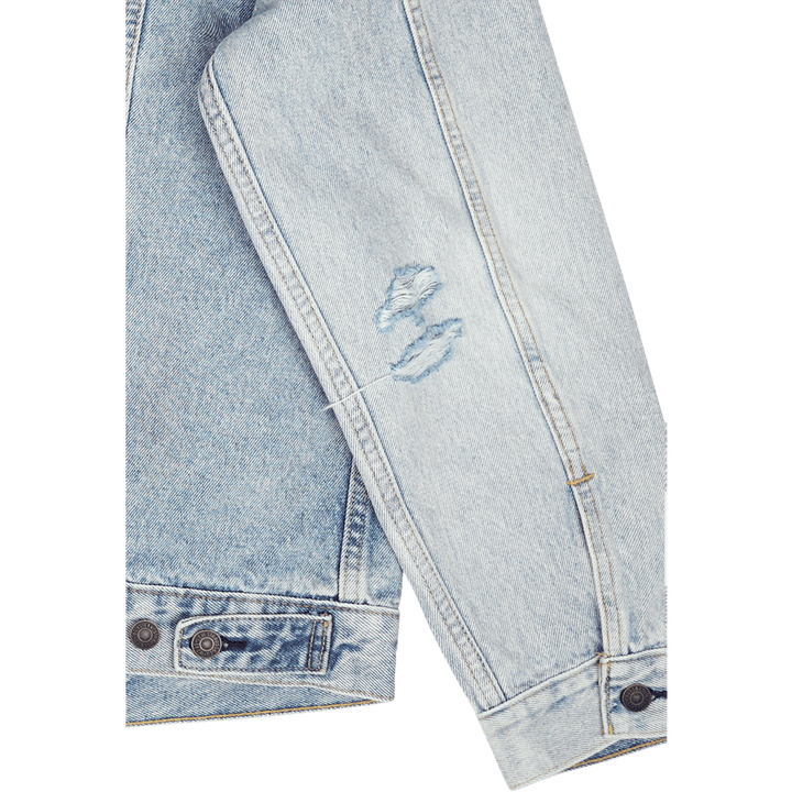 La veste Trucker Z8202 Indigo clair détruit