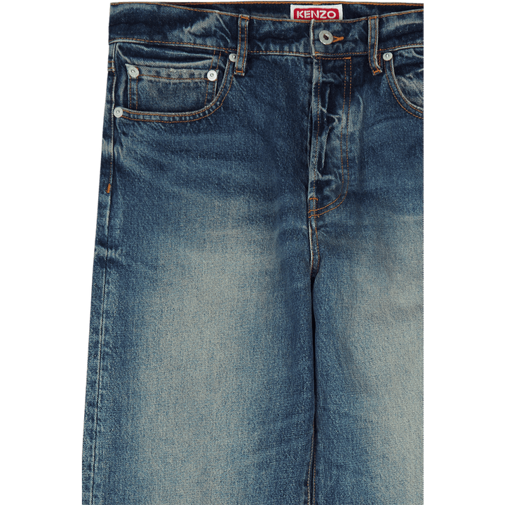 Spodnie jeansowe średni kamień niebieski jeans