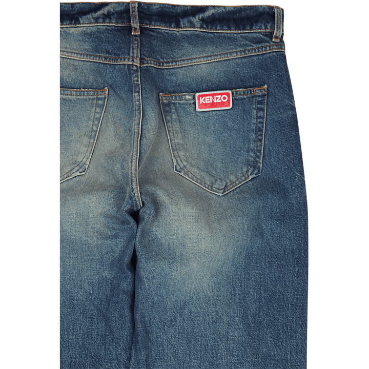 Spodnie jeansowe średni kamień niebieski jeans