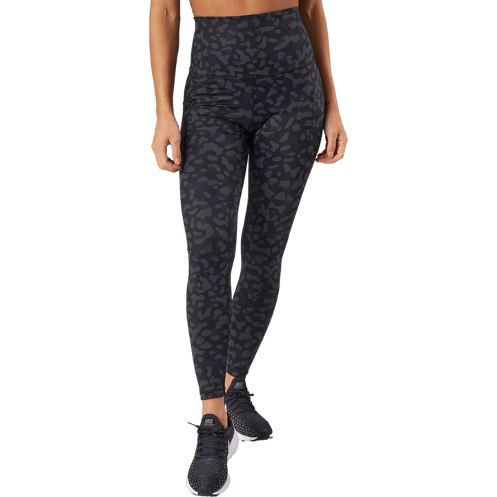 Collants taille haute - Poche latérale léopard